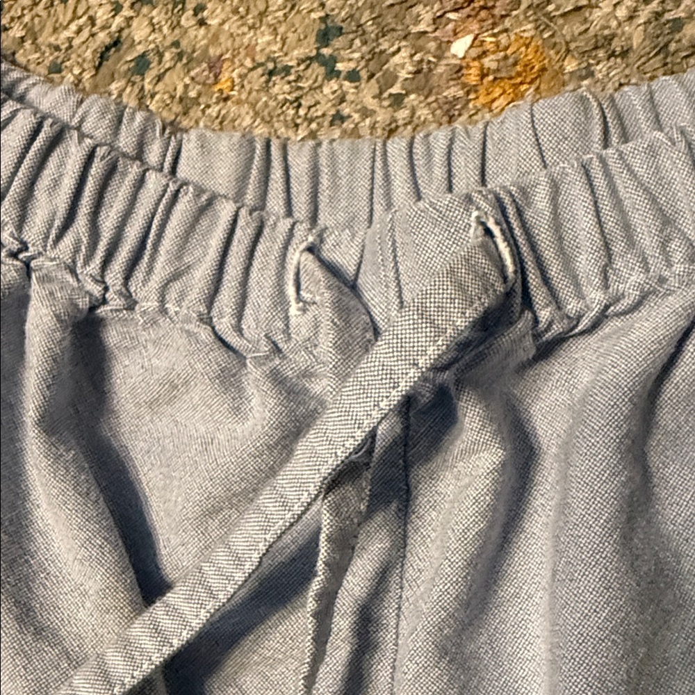 Chambray Button-Up 100% Cotton Pajamas PJ Set by Blossom Set L - Picture 7 of 9